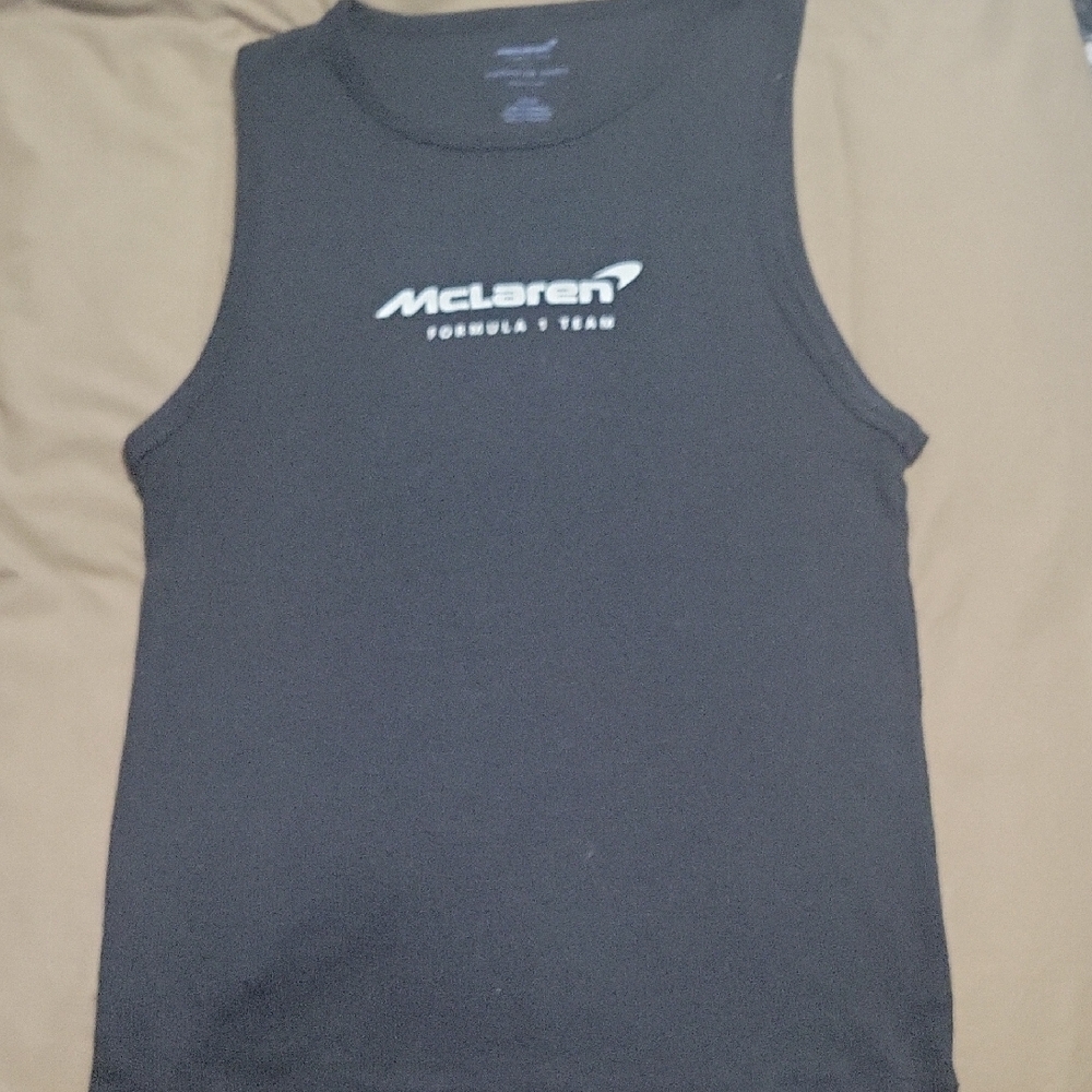 American Eagle Outfitters Black McLaren Logo Tank Top